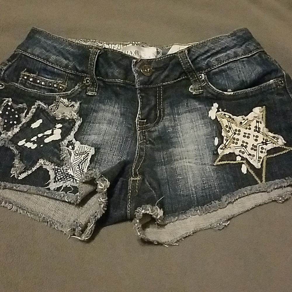 Jean Shorts, Star Patches